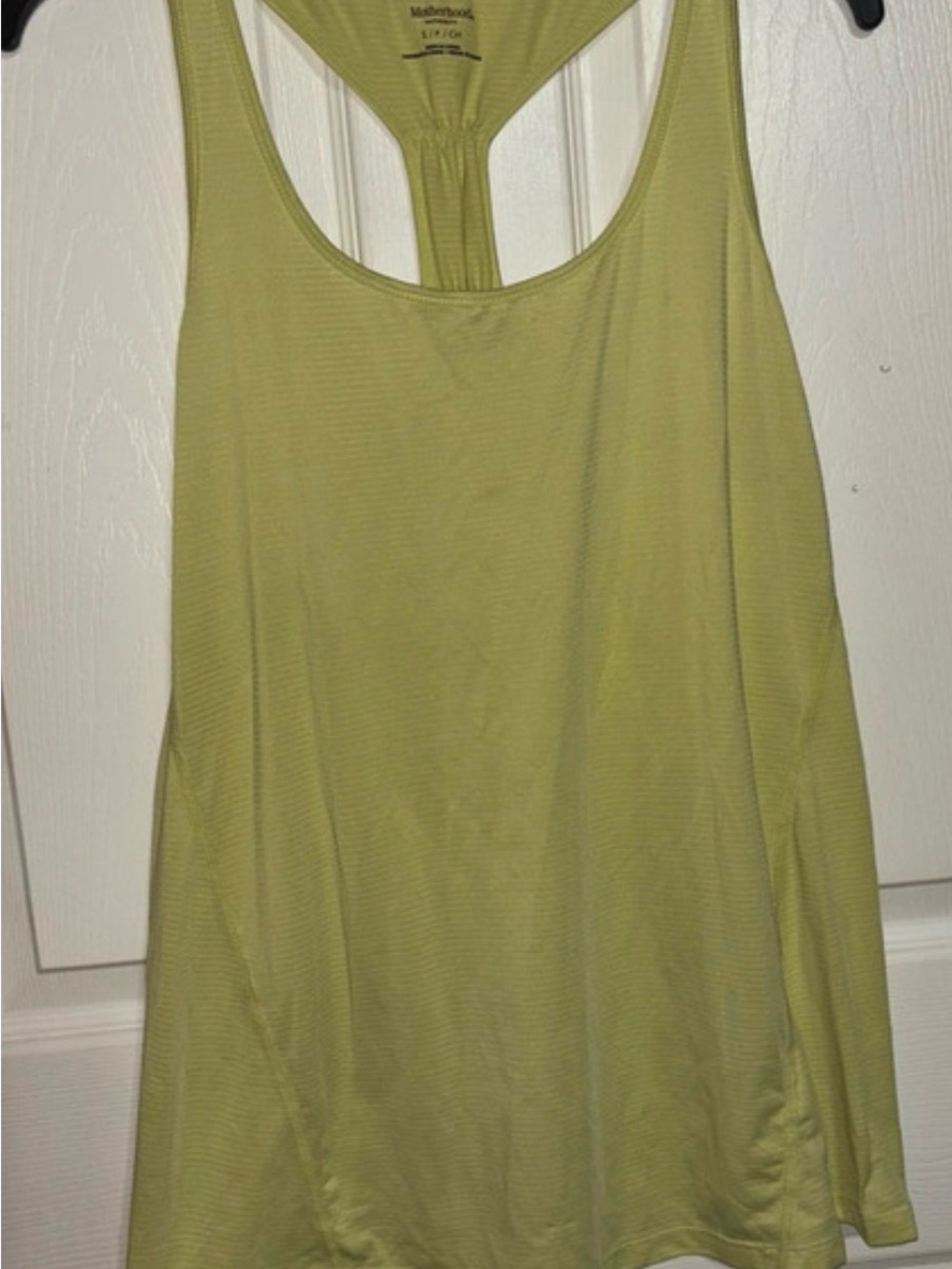 Motherhood Light Olive Green Racerback Maternity Tank